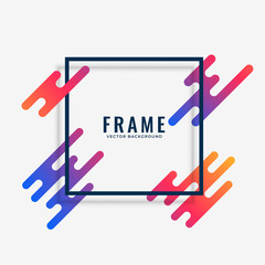 modern colorful frame design with text space