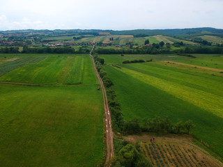 Fototapeta na wymiar Romania from above