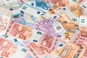 Obraz na płótnie Canvas Banknotes of the european union