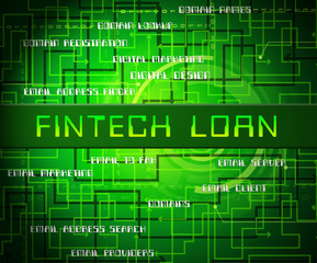 Fintech Loan P2p Finance Credit 2d Illustration
