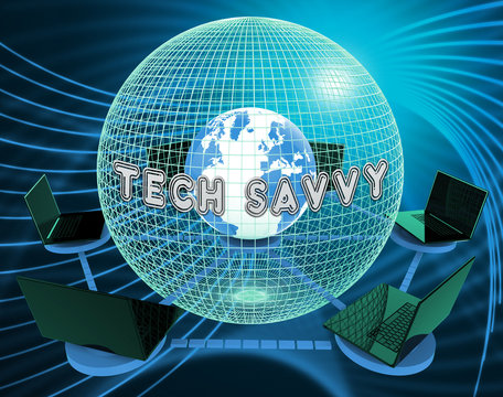 Tech Savvy Digital Computer Expert 3d Rendering