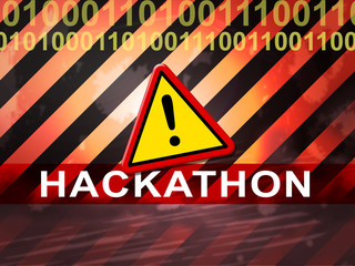 Hackathon Technology Threat Online Coding 2d Illustration