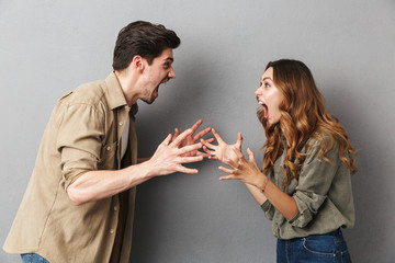 man and woman arguing over something