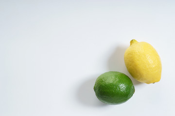 fresh lemon and lime