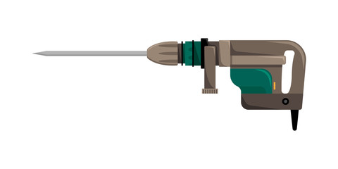 Vector illustration of the puncher for the construction organizations.