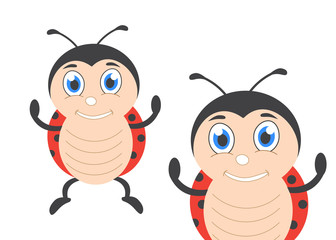Cute ladybug cartoon . Ladybug illustration