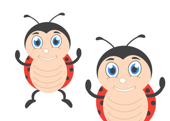 Obraz premium Cute ladybug cartoon . Ladybug illustration