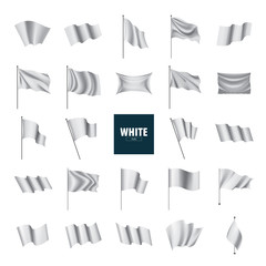 Waving the white flag on a white background