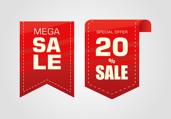 Sale offer badge. promo seals/stickers. Isolated vector illustration