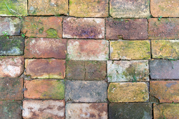 Cracked bricks as a background
