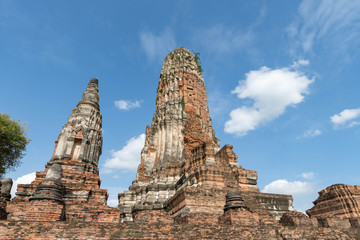 Fototapeta premium タイ・アユタヤ・遺跡・世界遺産・ワット・プラ・ラム