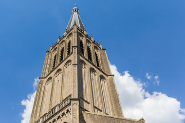 Spire of the historic Martini church in Doesburg, The Netherlands