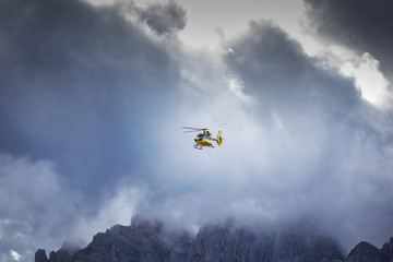 Fototapeta na wymiar Panoramic flight over the mountains. Air transport.
