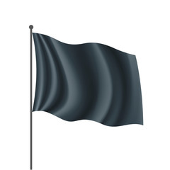 Waving the black flag on a white background