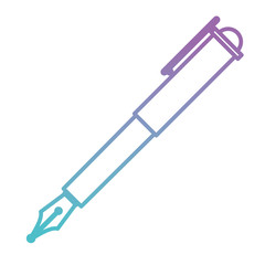 elegant pen isolated icon vector illustration design