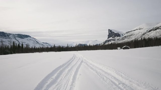 Sarek national park winter