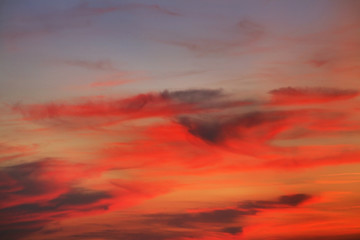 Sunset in Torun.  Poland
