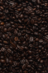 Coffee beans background texture