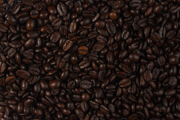Coffee beans background texture