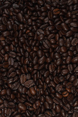 Coffee beans background texture