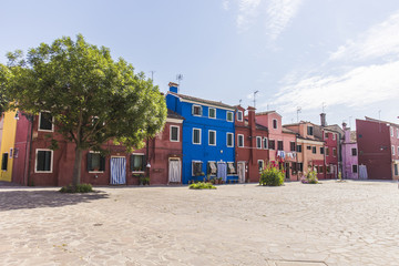 ブラーノ島　街並み