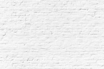 pattern of white painted brick wall - obrazy, fototapety, plakaty