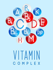 Main vitamin icons for Your design