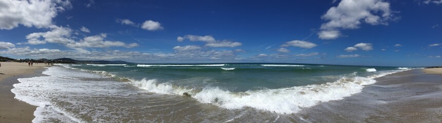 Panoramic. Mar Cantábrico. España. Spain. Barreiros. Lugo