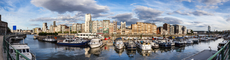 liege belgium cityscape high definition panorama