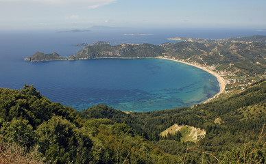 Wonderful beach on the Corfu island