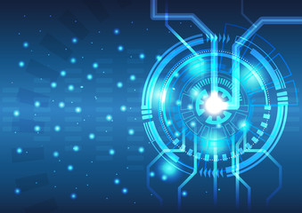 vector of abstract background technology concept about power energy and reactor