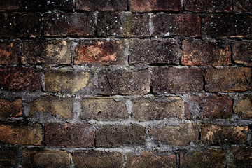 Old Dark Brick Background