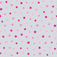 Seamless pattern with stars. Childish vector background