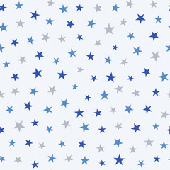 Fototapeta na wymiar Seamless pattern with stars. Childish vector background