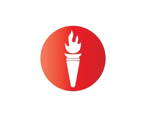 torch logo template