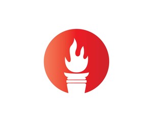 torch logo template