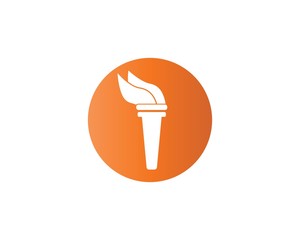torch logo template