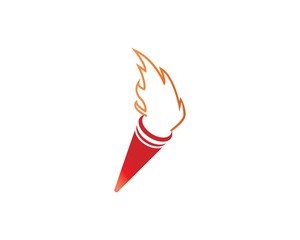 torch logo template