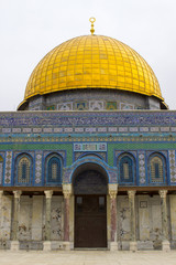 Obraz premium The dome of the Rock Islamic Shrine Jerusalem