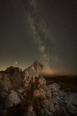 Fototapeta na wymiar The Milky Way over Shropshire. 