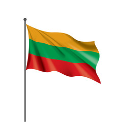 Lithuania flag, vector illustration