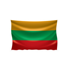Lithuania flag, vector illustration