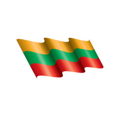 Lithuania flag, vector illustration