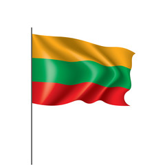 Lithuania flag, vector illustration