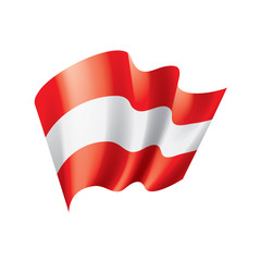 Austria flag, vector illustration