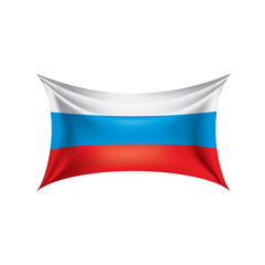 Russia flag, vector illustration