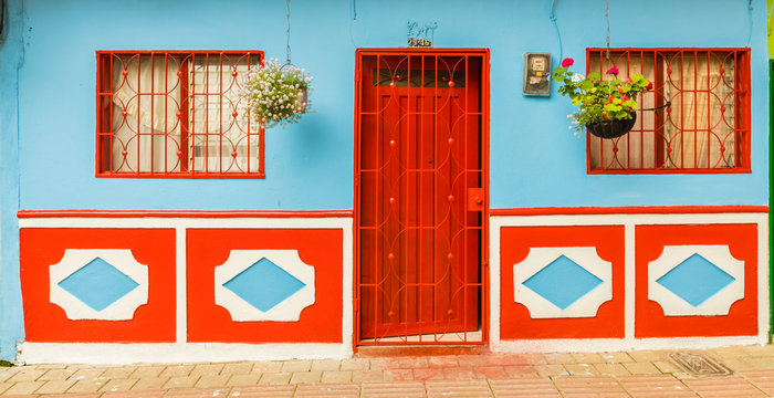 A typical view in Guatape in Colombia.
