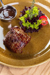 Grilled beef steak