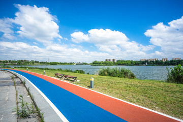 city skyline in shanghai china