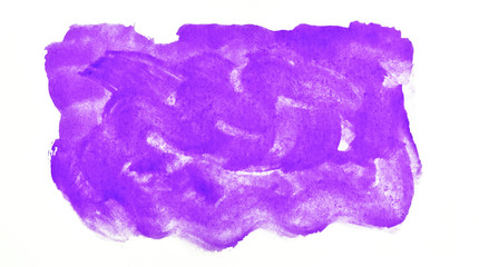 Fototapeta premium Ultra lilac watercolor abstract background, spot, splash of paint, blot, divorce. Vintage pattern for different design and decoration.